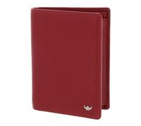 Golden Head Cuero Monedero Dublin Billfold Coin Wallet Red Rojo Oscuro