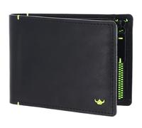 Golden Head Cuero Monedero Neon RFID Protect Scheintasche mit RV-Münzfach 1139 Schwarz Negro