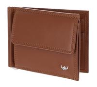 Golden Head Cuero Monedero Pinza para Billetes Polo RFID Protect Clip-Scheintasche 1921 Cognac marrón