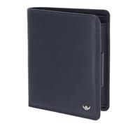 Golden Head Polo Cartera Bloqueo RFID Piel natural 13 cm azul