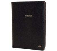 Golden Head Estuche para pasaporte de Colorado de cuero RFID de 10 cm negro