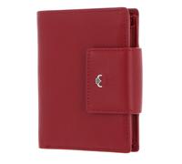 Golden Head Cuero Monedero Dublin Billfold Coin Wallet Red Rojo Oscuro