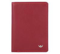 Golden Head Polo Carnet de identidad Bloqueo RFID Piel natural 9 cm rojo