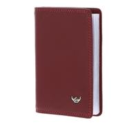 Golden Head Estuche para tarjetas de crédito Polo RFID de cuero 7 cm rojo