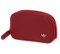 Golden Head Polo Zipped Key Case Red