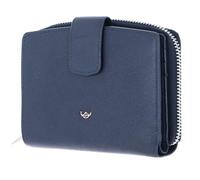 Golden Head Valencia RFID Protect Billfold Coin Wallet with Snap Closure Sapphire