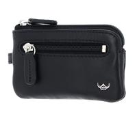 Golden Head Zipped Key Case Black