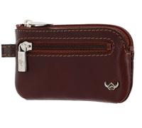 Golden Head Zipped Key Case Tabacco