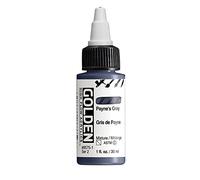 GOLDEN - Pintura Acrilica de Alto Flujo, Color Gris Payne, Botella de 30 ml