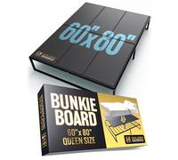 Golden Home Essentials Bunkie Board de 10 mm tamaño Queen (60 x 80 pulgadas) - Soporte delgado para colchón - Tabla de cama silenciosa y resistente a la humedad para marcos de cama de plataforma y