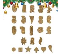 Golden Hot Stamp Tool Branding Kit - Kit de letras para quemar madera, herramienta de combustión de madera de cobre puro con números y símbolos | Letras de marca de cabeza tallada de madera para cuero