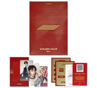 GOLDEN HOUR : Part.1 10th Mini Album (POCAALBUM Ver.) Photo Stand + QR Card + Image Card + Photocard + 2 Pin Badges + 4 Extra Photocards Official K-POP Sealed Album