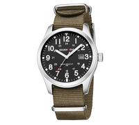 GOLDEN HOUR Reloj con Correa Deslizante de Nailon para Hombre con Hora Militar Esfera de fácil Lectura Manecillas Brillantes Pantalla de 12/24 Horas Relojes Digitales