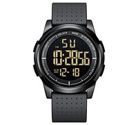 GOLDEN HOUR Relojes Digitales Impermeables Deportivos Ultrafinos para Hombre con Pantalla Gran Angular Correa de Caucho Reloj de Pulsera para Hombre Mujer