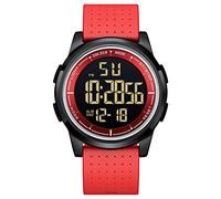 GOLDEN HOUR Relojes Digitales Impermeables Deportivos Ultrafinos para Hombre con Pantalla Gran Angular Correa de Caucho Reloj de Pulsera para Hombre Mujer