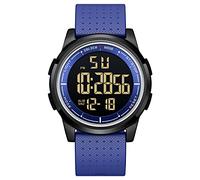 GOLDEN HOUR Relojes Digitales Impermeables Deportivos Ultrafinos para Hombre con Pantalla Gran Angular Correa de Caucho Reloj de Pulsera para Hombre Mujer
