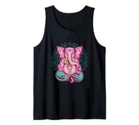 Golden Hue Mandala Sacred Geometry Yoga Graphic Camiseta sin Mangas