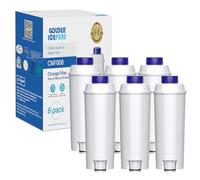 GOLDEN ICEPURE Filtro de agua para máquina de café:Compatible Con De'Longhi DLSC002, SER3017 & 5513292811,ECAM,ESAM,ETAM,BCO,serie EC,6 piezas,