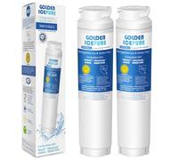 GOLDEN ICEPURE Filtro de agua para refrigerador, Compatible Con Bosch Ultra Clarity 644845, Siemens Neff Miele 740560 00740560 9000194412 REPLFLTR10, Haier 0060820860 0060218743, 2 piezas