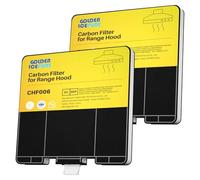 GOLDEN ICEPURE Filtro de carbón activado, campana extractora, repuesto para Siemens LZ53251, Bosch DHZ5325, Neff Z5101X1, VVZ52V40, 2 piezas