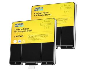 GOLDEN ICEPURE Filtro de carbón activado, campana extractora, repuesto para Siemens LZ53251, Bosch DHZ5325, Neff Z5101X1, VVZ52V40, 2 piezas