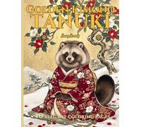 Golden Kimono Tanuki: Snowy Serenity