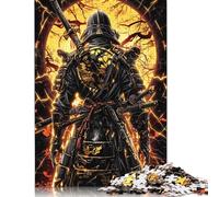 Golden Kintsugi Samurai Puzzle Imposible,desafío for Adults Juego Educativo 1000 Piezas Obra De Arte De Juego De para Adultos, Regalos A Partir De 14 Años 1000pcs (75x50cm)