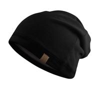 Golden Kocoon® - E-M-F Gorro holgado de algodón orgánico y viscosa de bambú con forro plateado EcoShield™ Tech Bamboo Lyocell Faraday Fabric - Sombrero de tamaño adulto en negro - 5 g, BT, medidor