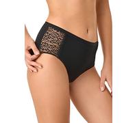 GOLDEN LADY Calzoncillo Midi Encaje Algodón, Negro, S Mujer