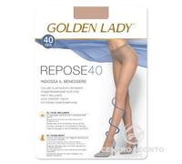 Golden Lady - Medias de descanso, 40 denier, talla 2, color azul