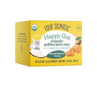 Golden Latte | Latte dorado orgánico instantáneo cúrcuma y leche de coco en polvo | Apoya la piel saludable y el estrés | Descafeinado y sin lácteos | 10 unidades