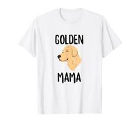 Golden Mama Cute Golden Retriever Perro Mascota Mujer Camiseta