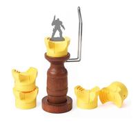 Golden Maple Mango de pintura en miniatura, 5 abrazaderas magnéticas | Rotación de 360°, abrazadera ajustable para bases de 24-46 mm, soporte ergonómico para pintura en miniatura, modelos