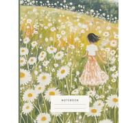 Golden Meadow Notebook: With a captivating illustration of a girl wandering through a blooming meadow, this notebook is the perfect canvas for your thoughts, dreams, and ideas.