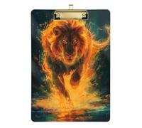 Golden Mighty Lion - Portapapeles de bolsillo médico impermeable para tablones de clip, tamaño 9 x 12