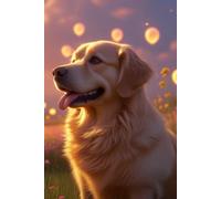 Golden Moments: Dreamy Dog & Wildflower Notebook: Golden Moments: Dreamy Dog & Wildflower Notebook