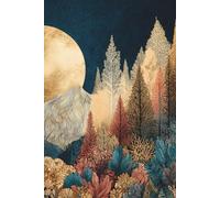 Golden Moon Forest Journal: Lined Notebook for Writing, Notes, and Reflection