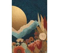 Golden Moon Journal: Lined Notebook for Writing, Notes, and Reflection