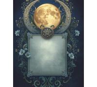 Golden Moon Phase Magic Circle Notebook