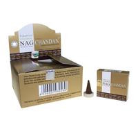Golden Nag - Conos de Chandan 15 G (aprox 10 conos)
