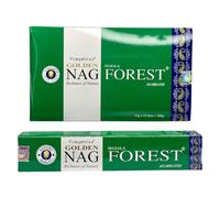 Golden Nag Forest, 12 Cajas de Incienso, 12x15g= 180g