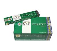 Golden Nag Forest - Caja de paquetes de barras de incienso de 180 g con fragancia para el hogar