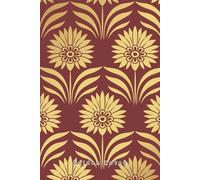 Golden Notes - Vintage Floral Journal: Elegant Gold Pattern Cover | 6 x 9 in | 100 Pages | College Ruled | Luxury Aesthetic Notebook