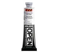 Golden : Open : Slow Drying Acrylic Paint : 60ml : Transparent Red Iron Ox III