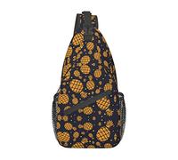 Golden Pine Tokyo City Sling Bag, Mochila de Hombro, Paquete de Pecho, Mochila Cruzada Informal para Mujeres, Hombres, Viajes de Senderismo