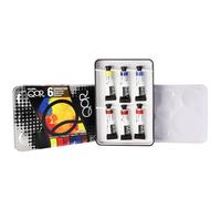 Golden : Qor : Watercolour Paint : Introductory Set of 6 Colours : 5ml Tubes