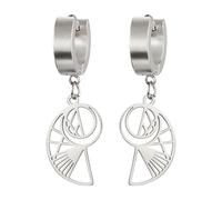 Golden Ratio Pendientes Para Amante de las Matemáticas Fibonacci Espiral Colgante Pendientes Fibonacci Números Joyería Geometría Sagrada Regalos de Matemáticas para Mujeres (plata 3)