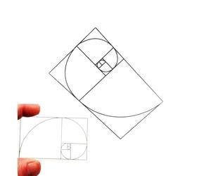 Golden Ratio Viewfinder - Composición View Finder Tool | Clear Section Viewer, Precise Painting and Photography Aid for Drawing Art with Creative Design Scenario