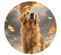 Golden Retriever 1000 Pieces Jigsaw Puzzles For Adults Challenging Game Stress Relieving Entertainment Cultivate The Spirit of Teamwork For Adults Gifts 1000pcs (67.5x67.5cm)