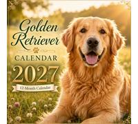 Golden retriever 2027 Mini Calendar - 12 Months: Cute Puppy & Dog Photography for Home, Office, or Desk Decor